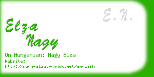 elza nagy business card